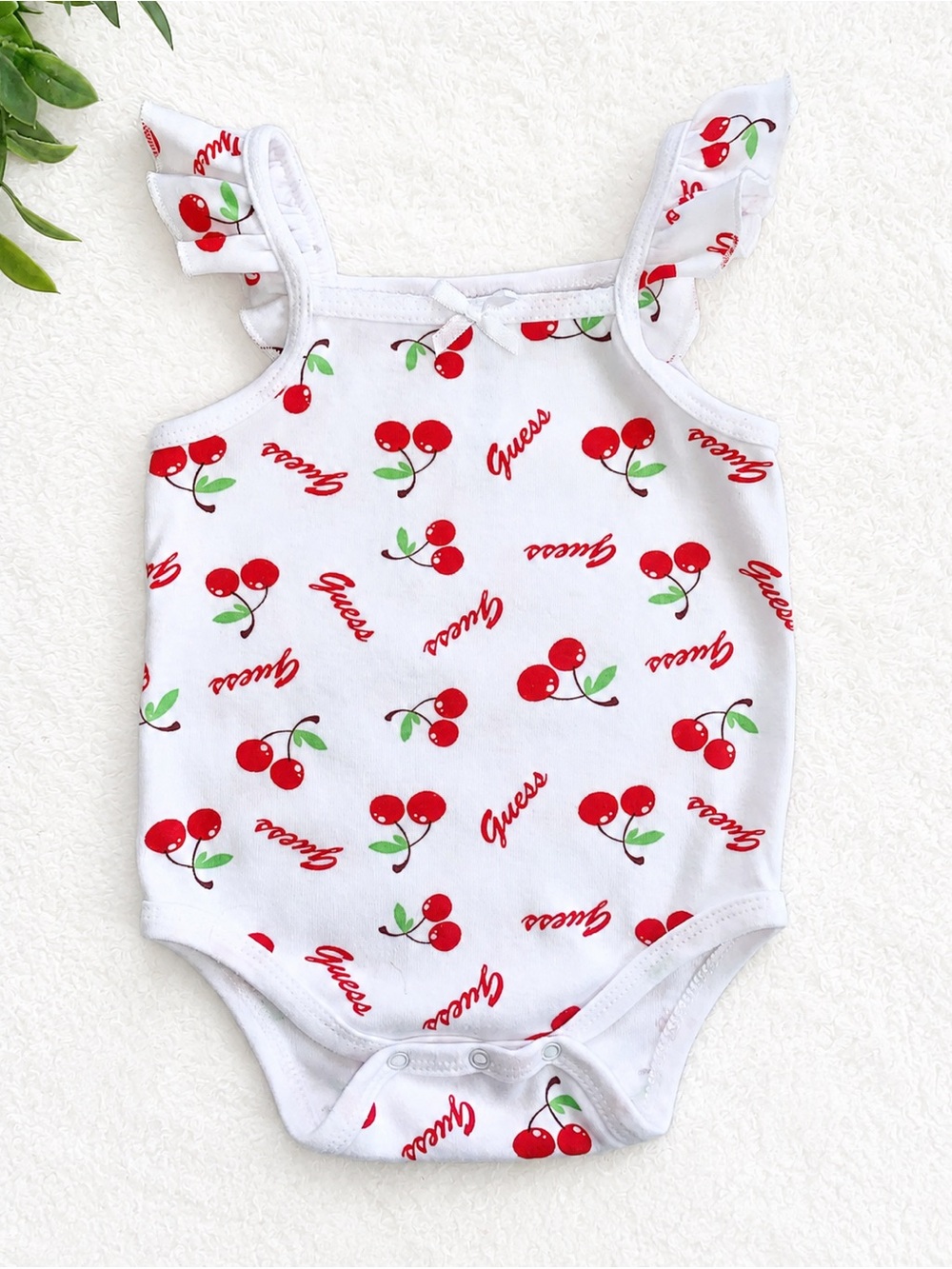 Guess Baby Cherry Onesie 12M Cherries Onepiece